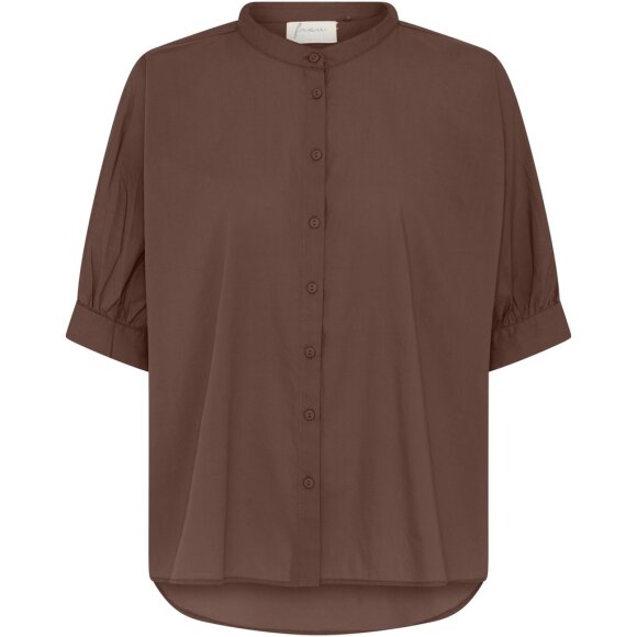 FRAU - COFFEE QUARTZ PALERMO SS SHIRT FRAU - COFFEE QUARTZ PALERMO SS SHIRT