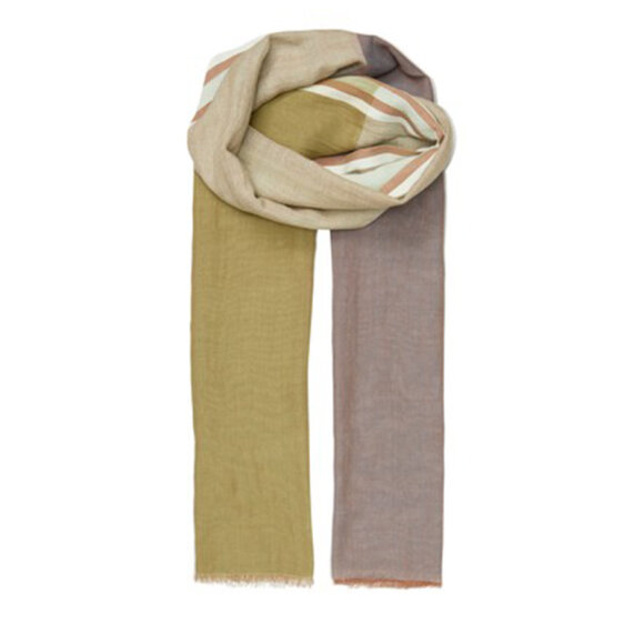 BECKSÖNDERGAARD - KHAKI GREEN KIKKO COWEA SCARF