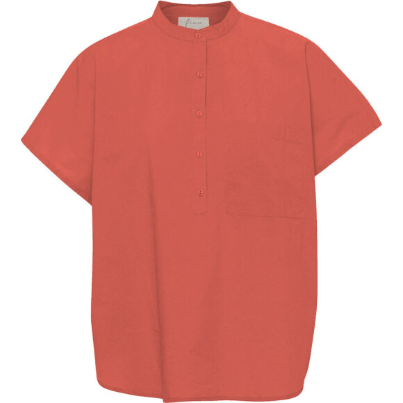 FRAU - HOT CORAL COLOMBO SS TOP FRAU - HOT CORAL COLOMBO SS TOP
