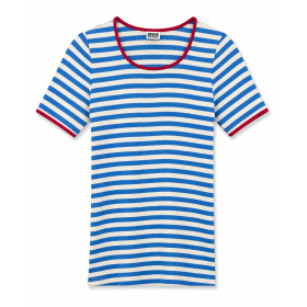 NØRGAARD PÅ STRØGET - BLUE/ECRU/RED SHORT SLEEVE