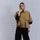 WITHBLACK - CAMEL WBMEDUSA TRENCH CAPE
