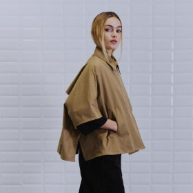WITHBLACK - CAMEL WBMEDUSA TRENCH CAPE