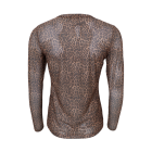 BLACK COLOUR - MINI LEO BCKAMMA MESH BLOUSE