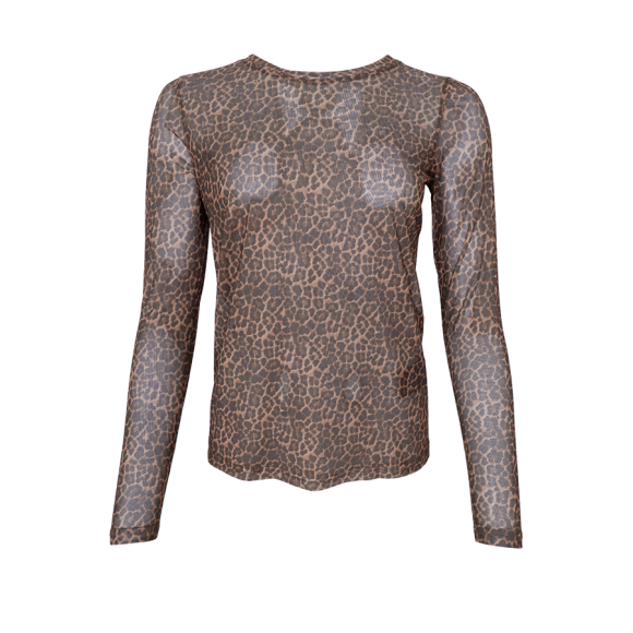 BLACK COLOUR - MINI LEO BCKAMMA MESH BLOUSE