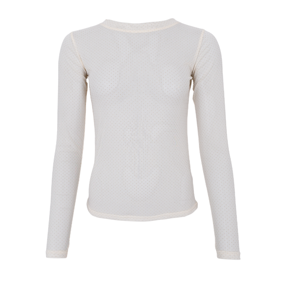 BLACK COLOUR - CREME BCJESSIE MESH BLOUSE BLACK COLOUR - CREME BCJESSIE MESH BLOUSE