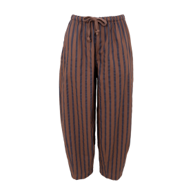 BLACK COLOUR - ESPRESSO BCMALLU BARREL PANT