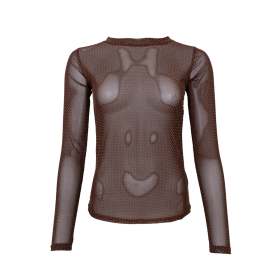 BLACK COLOUR - COFFEE DOTTED BCJESSIE MESH BL