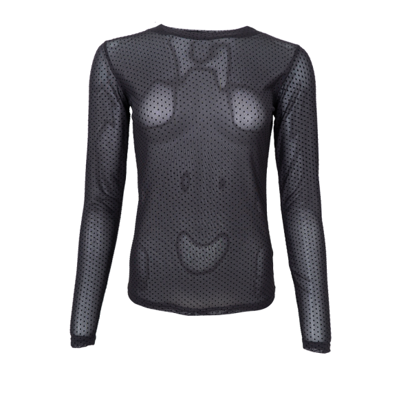 BLACK COLOUR - BLACK BCJESSIE MESH BLOUSE