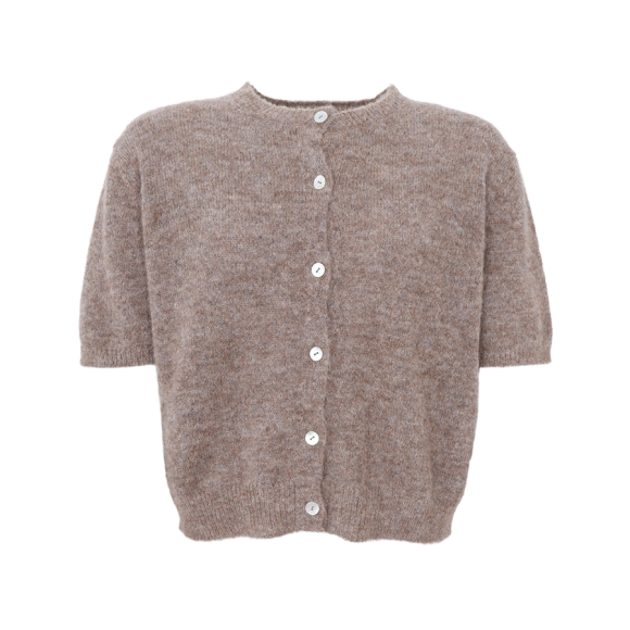BLACK COLOUR - TAUPE BCDELL SS CARDIGAN