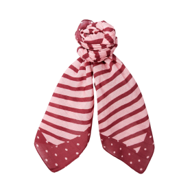 BLACK COLOUR - ROSE BCCHERI MINI SCARF