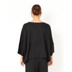SORT AARHUS - BLACK SOLID OVERSIZE BLOUSE
