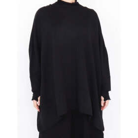 SORT AARHUS - BLACK SOLID OVERSIZE BLOUSE