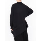 SORT AARHUS - BLACK SOLID OVERSIZE BLOUSE