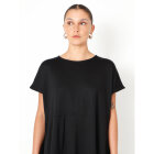 SORT AARHUS - BLACK SOLID DRESS