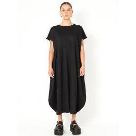 SORT AARHUS - BLACK SOLID DRESS