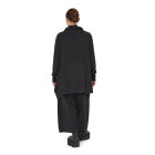 SORT AARHUS - BLACK SOLID OVERSIZE BLOUSE