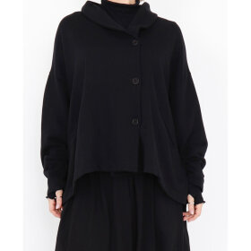 SORT AARHUS - BLACK OVERSIZE CARDIGAN
