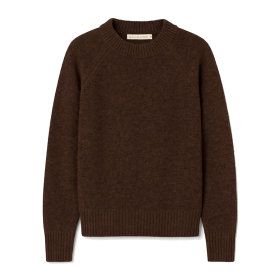 GROBUND - MOCCA GOTS BEATE WOOL PULLOVER