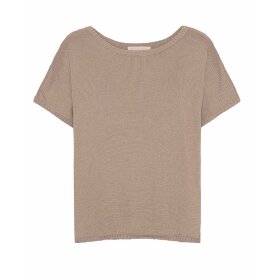 GROBUND - SAND GOTS MERLE KNIT TEE