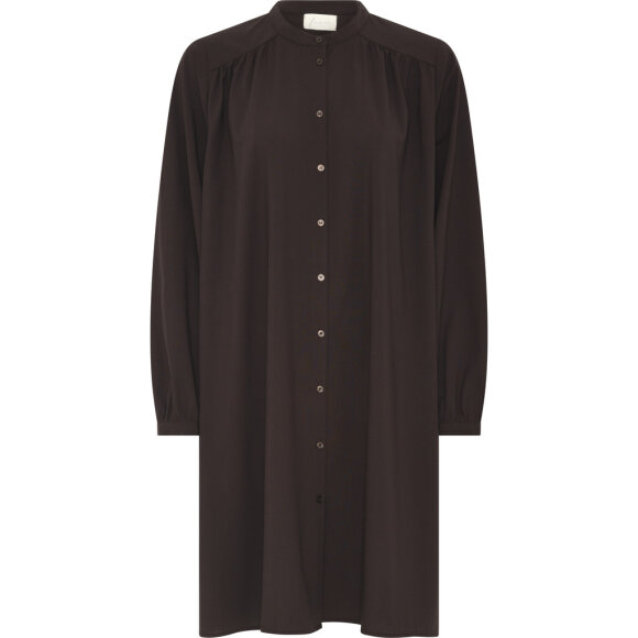 FRAU - CHOCO FLORENCE LIGHT WOOL DRES FRAU - CHOCO FLORENCE LIGHT WOOL DRES