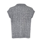 LOLLYS LAUNDRY - GREY MEL FINNLL KNIT VEST SL