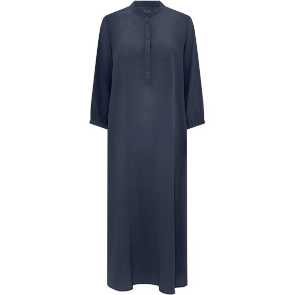 FRAU - NAVY BLAZER MADRID SILK DRESS FRAU - NAVY BLAZER MADRID SILK DRESS