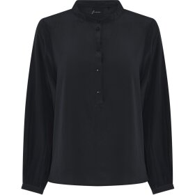FRAU - BLACK MADRID SILK SHIRT