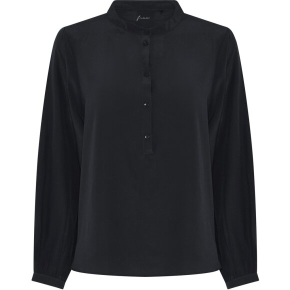 FRAU - BLACK MADRID SILK SHIRT FRAU - BLACK MADRID SILK SHIRT