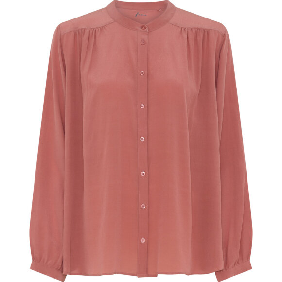FRAU - CANYON ROSE FLORENCE SILK SHIR FRAU - CANYON ROSE FLORENCE SILK SHIR