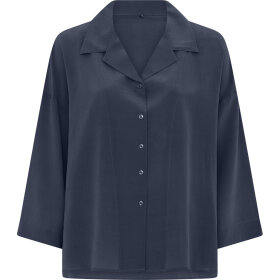 FRAU - NAVY BLAZER BERLIN SILK SHIRT