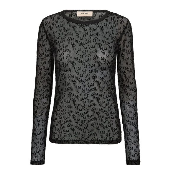 MOS MOSH - BLACK MMLORETTA MONO MESH BLOU MOS MOSH - BLACK MMLORETTA MONO MESH BLOU