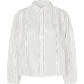 LOLLYS LAUNDRY - CREME EMLL SHIRT LS