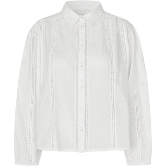 LOLLYS LAUNDRY - CREME EMLL SHIRT LS LOLLYS LAUNDRY - CREME EMLL SHIRT LS
