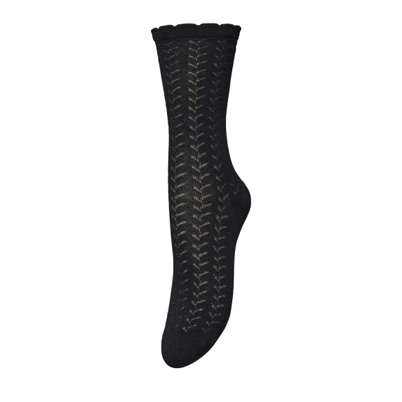 BECKSÖNDERGAARD - BLACK LEOFA COTTA SOCK