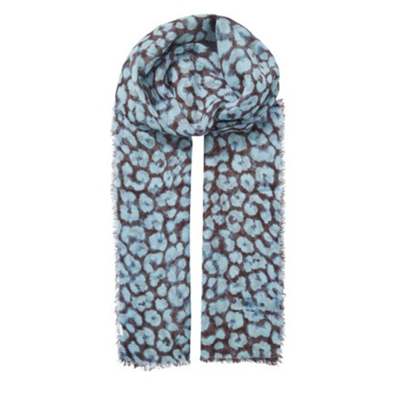BECKSÖNDERGAARD - SKYWAY BLUE LEONY WOO SCARF BECKSÖNDERGAARD - SKYWAY BLUE LEONY WOO SCARF