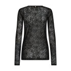 MOS MOSH - BLACK MMROSE MESH BLOUSE