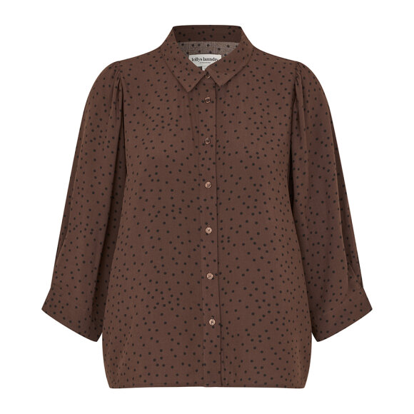 LOLLYS LAUNDRY - DARK MOCCA BONOLL SHIRT SS LOLLYS LAUNDRY - DARK MOCCA BONOLL SHIRT SS