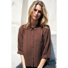 LOLLYS LAUNDRY - DARK MOCCA BONOLL SHIRT SS