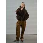 WITHBLACK - DARK BROWN WBLFLORRA HOODED JA