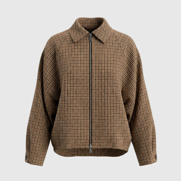 WITHBLACK - CAMEL WBLJACKIE CHECKED JACKET