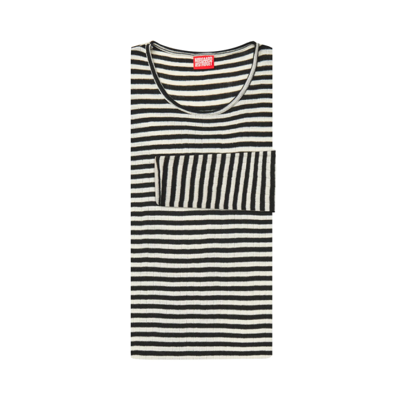 NØRGAARD PÅ STRØGET - BLACK/ECRU STRIPE 101 WOOL NØRGAARD PÅ STRØGET - BLACK/ECRU STRIPE 101 WOOL