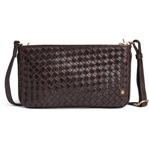 DEPECHE - DARK BROWN SOFYA CLUTCH