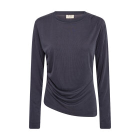 MOS MOSH - SAL NAVY MMAMI O-LS DRAPED TEE