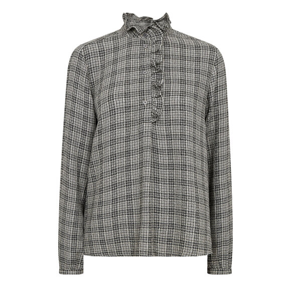 MOS MOSH - BLACK MMBILES CHECK BLOUSE