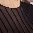 ILSE JACOBSEN - SORT TRANSPERRANT BLUSE