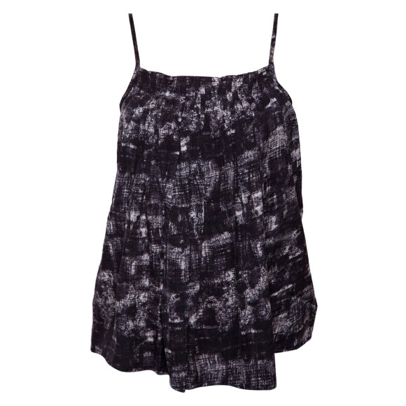 KORT TOP I SORT PRINT