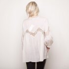BLUSE MED HÆKLET MØNSTER