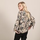 MØNSTRET BLUSE M. LOMMER