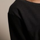 GRÅ SWEATSHIRT M. SORTE ÆRMER