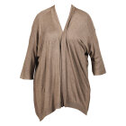 MØRK SANDFARVET CARDIGAN